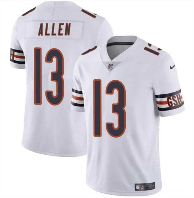 Men & Women & Youth Chicago Bears #13 Keenan Allen White Vapor Stitched Jersey